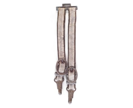 German WW2 Third Reich Army dagger hanging straps, 24.5cm long