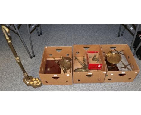 Various Scales including Beam scales with snakeshead support and metric weights, W&T Avery beam scales on mahogany base and a