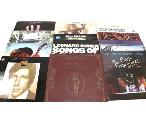 Various Vinyl Long Play Records including Living in the Material World - George Harrison; Nashville Skyline and Desire -Bob D