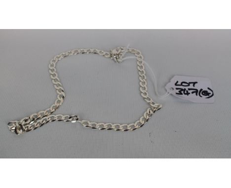 Gents Silver Curb Necklace