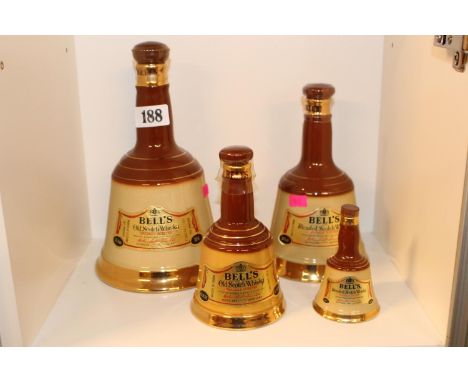 Collection of 4 Bells Old Scotch Whisky Full 