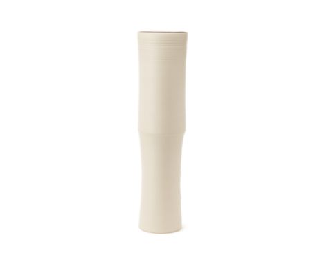 A RINA MENARDI CERAMIC TOTEM VASE
From a well known Luxury Lifestyle Emporium
Italian made, of cylindrical form, linen colour