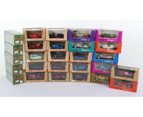 Collection of twenty-seven Brumm 1:43 scale diecast model cars, selection of various cars, including racing cars, Morgan thre