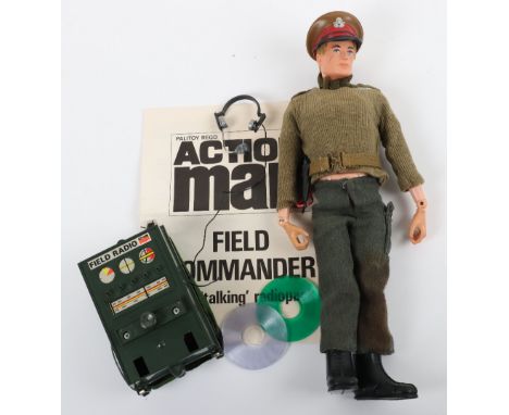 Field Commander and Field Radio Action Man, in good used complete condition, with instruction leaflet, with records, instruct