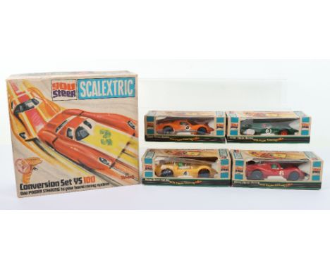 Scalextric You Steer Boxed Slot Cars, YS 100 Conversion Set, contains YS/103 Javelin Sports. YS/271 You steer Drive steering 
