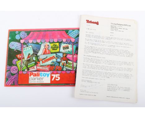 Palitoy Limited 1975 Parker Games Division Trade 24 page Catalogue, including in the catalogue ‘The Action Man board game, Co