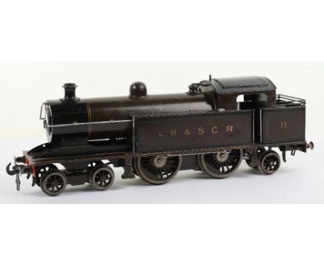 Bing for Bassett-Lowke gauge 1 electric LB &amp; SCR 4-4-2T locomotive, engine No.11 finished in brown lined livery, comes wi