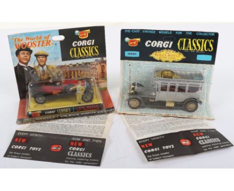 Corgi Toys 9004 “The World of Wooster” 1927 3 Litre Bentley, Steeds (Avengers) red Bentley, with figures of Bertie Wooster an