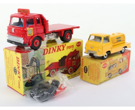 Dinky Toys 425 Bedford TK Coal Lorry "Hall &amp; Co” red body, blue interior, red plastic wheel hubs, in mint original condit