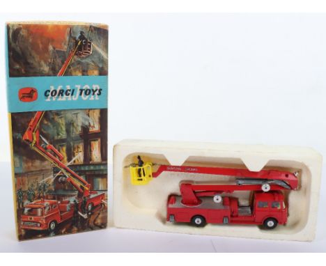 Corgi Major Toys 1127 Simon Snorkel Fire Engine, 1st issue, red body, yellow interior in near mint original condition, comple