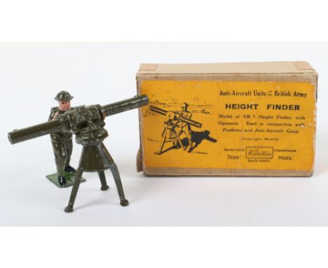 W.Britains  Anti-Aircraft Units of The British Army 1729 Height Finder, with operator, in very good used original condition, 