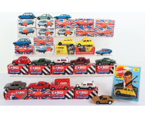 A Quantity of Boxed Corgi Juniors  Models, including: 3 x James Bond For Your Eyes Only Citroen 2CV, 3 x Ford Capris S, 3 x F