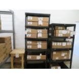 LOT including plastic shelving approx. 36" x 24" x 76"h