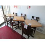 Wood dining room chairs (qty 6)