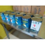 LOT including cans of coconut milk, pears, etc. (qty 12)