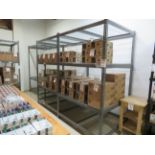 LOT including industrial shelving approx. 60"w x 49"d x 96"h (qty 2)