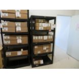 LOT including plastic shelving approx. 36" x 24" x 76"h