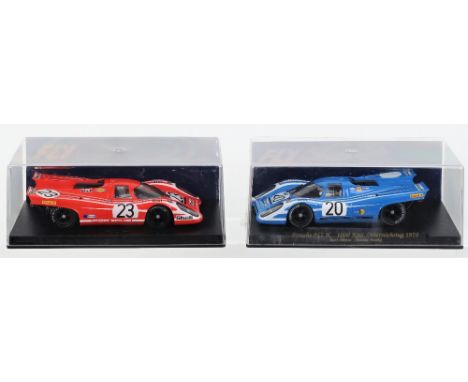 Two Fly Car Model Slot Cars Porsche 917K Le Mans,C53 Porsche 917-K Le Mans 1970 and C56 Porsche 917 K 1000Kms. Osterreichring