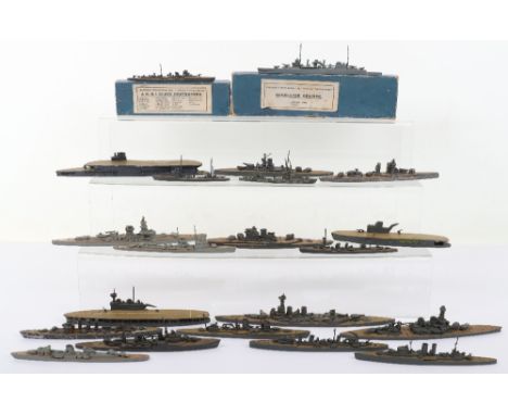 Quantity of Treforest Tremo 1:1200 scale Pre War waterline ships, including: boxed Adventure, J.K. &amp; I class destroyer, p