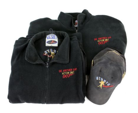 James Bond Die Another Day - Action Unit Crew fleece, Action Unit Gilet &amp; a Stunts Incorporated cap with Korean army badg