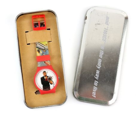 James Bond - You Only Live Twice, Swatch watch with original titled aluminium case. By repute only 250 of these watches were 