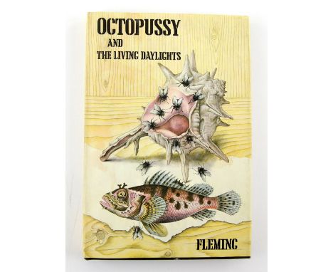 Ian Fleming Octopussy and The Living Daylights - Hardback First edition James Bond book, with dust jacket. First published 19