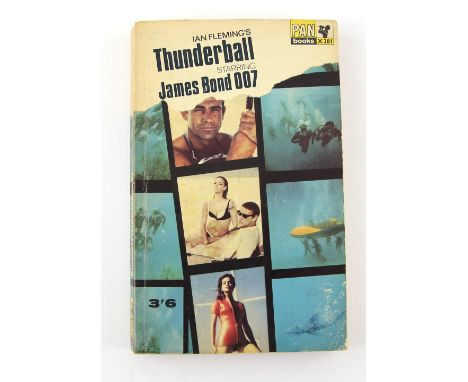 Ian Fleming's Thunderball starring James Bond 007 Pan paperback book, 14th printing (1965) complete with Domino's Letter. Pan
