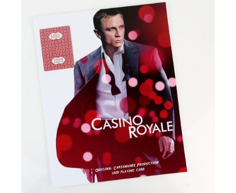 James Bond Casino Royale (2006) - Prop playing card with print, 11 x 14 inches