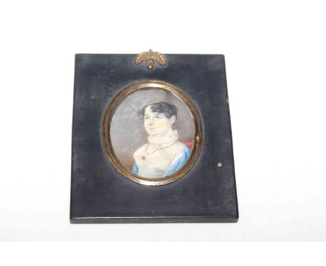 19th Century portrait miniature of a lady