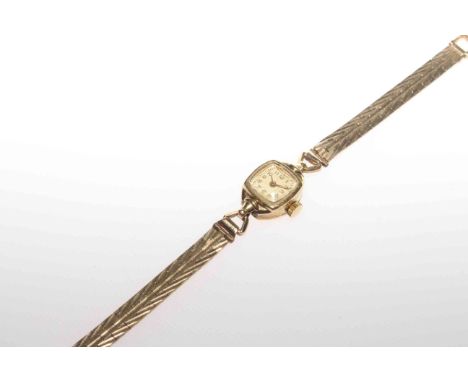 Vintage 9 carat and 14 carat gold watch, approximately 17 grams