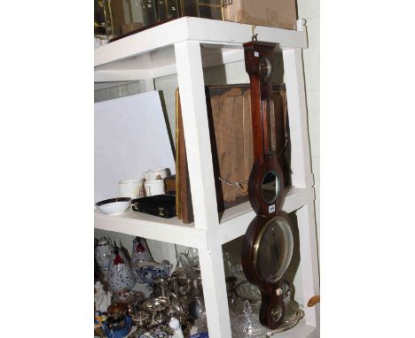 19th Century Monesteri Darlington barometer, pictures, photograph albums, cased scales, figure and commemorative ware