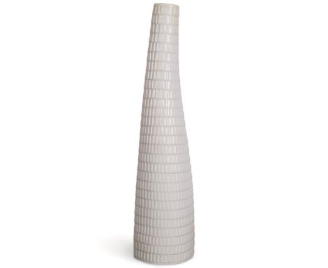 Stig Lindberg for Gustavsberg, a white glaze Reptil vase, makers stamp to base, height 31cmGood condition, no chips, cracks o