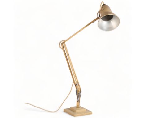 A Herbert Terry model 1227 beige Anglepoise lamp, with original two-step base, makers stamp, approx height 93cmGeneral good o
