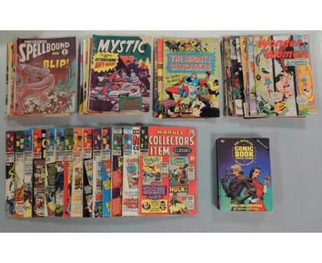 A COLLECTION OF SILVER TO MODERN AGE COMIC BOOKS ETC., to include 'Spellbound', 'Mystic', 'Not Brand Echh', 'The Mighty Crusa