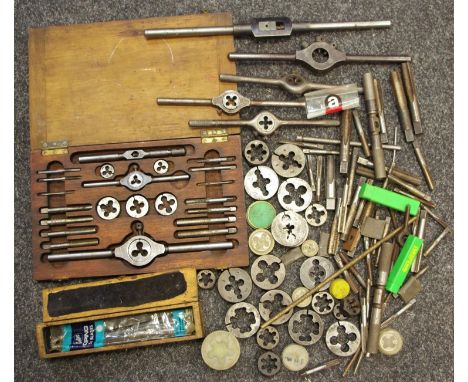 Hand Tools - Taps and die sets, BSW, BSF, UNF, Whitworth etc 