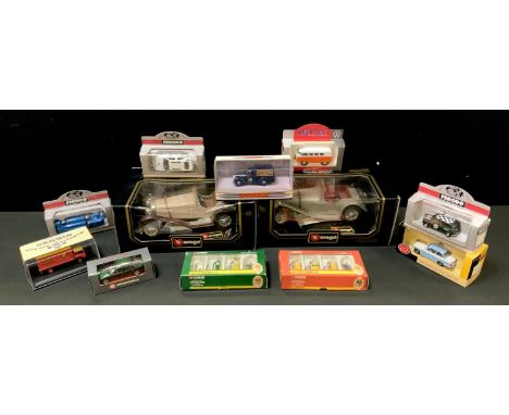 A Corgi 31904 Shell Petrol Pump &amp; Attendant Set; another BP; Dinky DY8-B 1948 Commer 8 CWT Van 'His Masters Voice'; Hornb