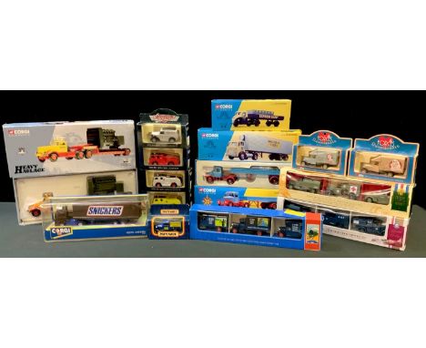 Corgi Classics including Heavy Haulage 55501 Elliots of York Diamond T Low Loader with Generator Load, boxed; Famous Hauliers