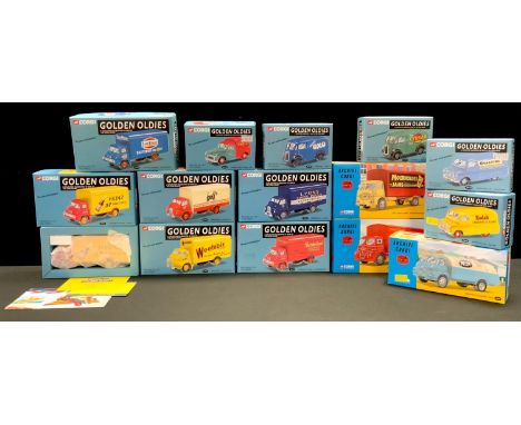 Corgi Golden Oldies &amp; Archive Corgi including no.60202 Morris J-OXO; 06201 Morris J - Cydrex; 05602 Bedford CA - Ovaltine