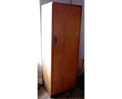 A Heals limed oak hall robe, the interior with single shelf and hanging rails, label, 180cm high, 60.5cm wide, 51cm deep, c.1