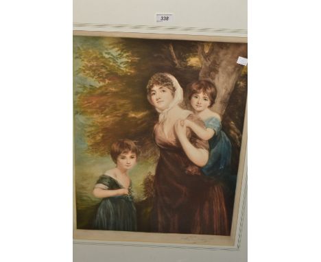 English school (19th Century)
Mother and daughters
framed print, signed in pencil