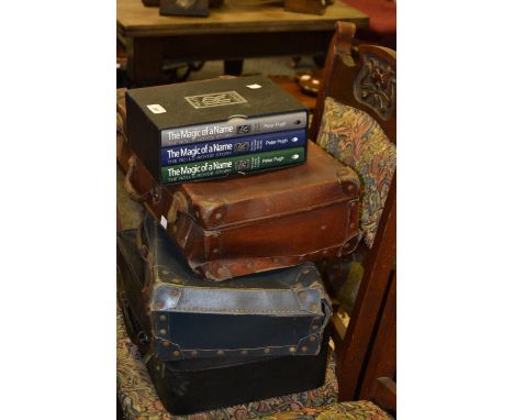 Peter Pugh - The Magic of a Name The Rolls Royce story; luggage, three assorted suitcases