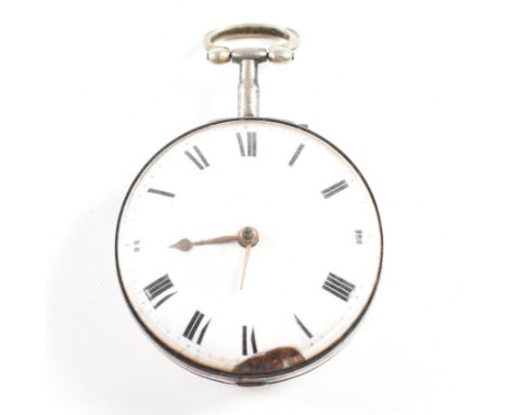 A 19th century open faced fusee London hallmarked silver pocket watch by J Johnson of London. Hallmarked for London with fuse