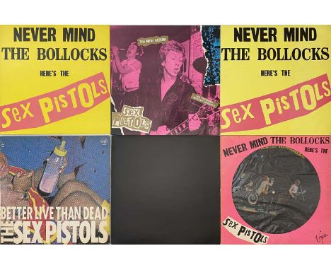 THE SEX PISTOLS - LP PACK (INC OVERSEAS). A quality selection of 9 LPs by Sex Pistols and related, including some overseas pr