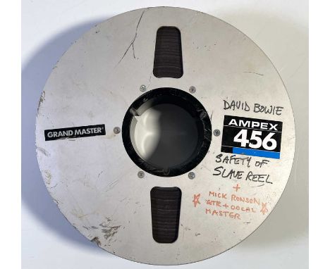 A reel of Ampex 456 audio tape, containing a 24track recording with studio recordings of David Bowie laying down vocals and o