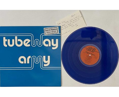 TUBEWAY ARMY - TUBEWAY ARMY - BEGGARS BANQUET (INC HAND-WRITTEN NOTE FROM NUMAN - BLUEVINYL - BEGA 4) - An original UK gatefo