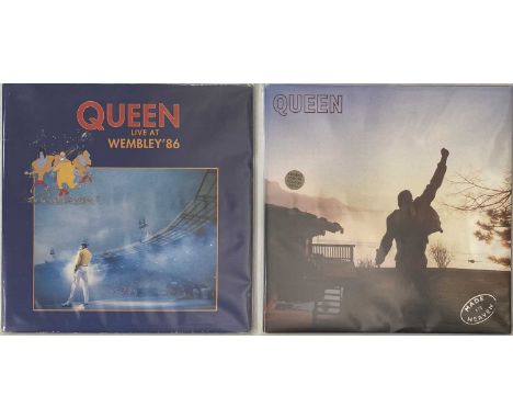 QUEEN - MADE IN HEAVEN/ LIVE AT WEMBLEY '86 LP RARITIES PACK. A wonderful pack of 2 LP rarities by British rock legends Queen