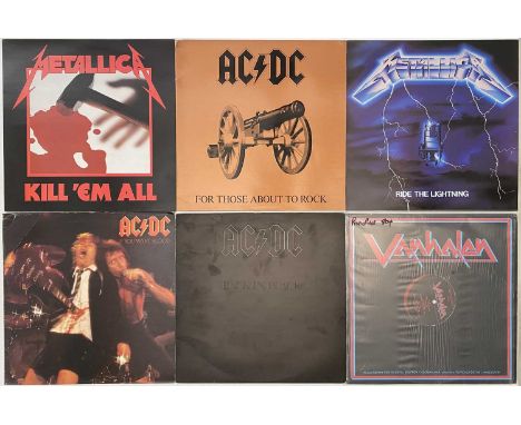 HEAVY ROCK &amp; METAL - LP/ 12" COLLECTION. A smashing selection of 16 heavy rock &amp; metal LPs/ 12". Artists/ titles incl