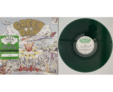 GREEN DAY - DOOKIE LP (LIMITED EDITION GERMAN GREEN VINYL PRESS - 9362-45813-1). A scarce, original 1994 German limited/ numb