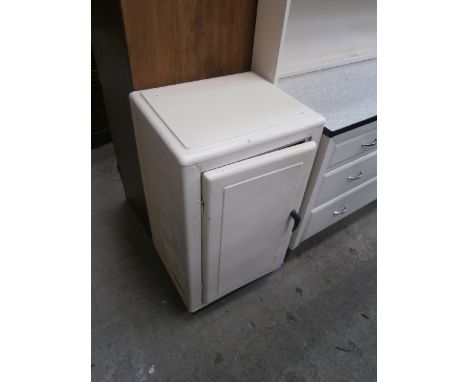 retro enamel kitchen cupboard