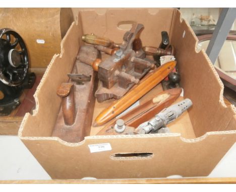 box of vintage tools